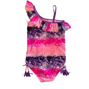 Limited Too Youth Bathing Suit Ruffle One Strap Girls Size 7/8 New With Tags